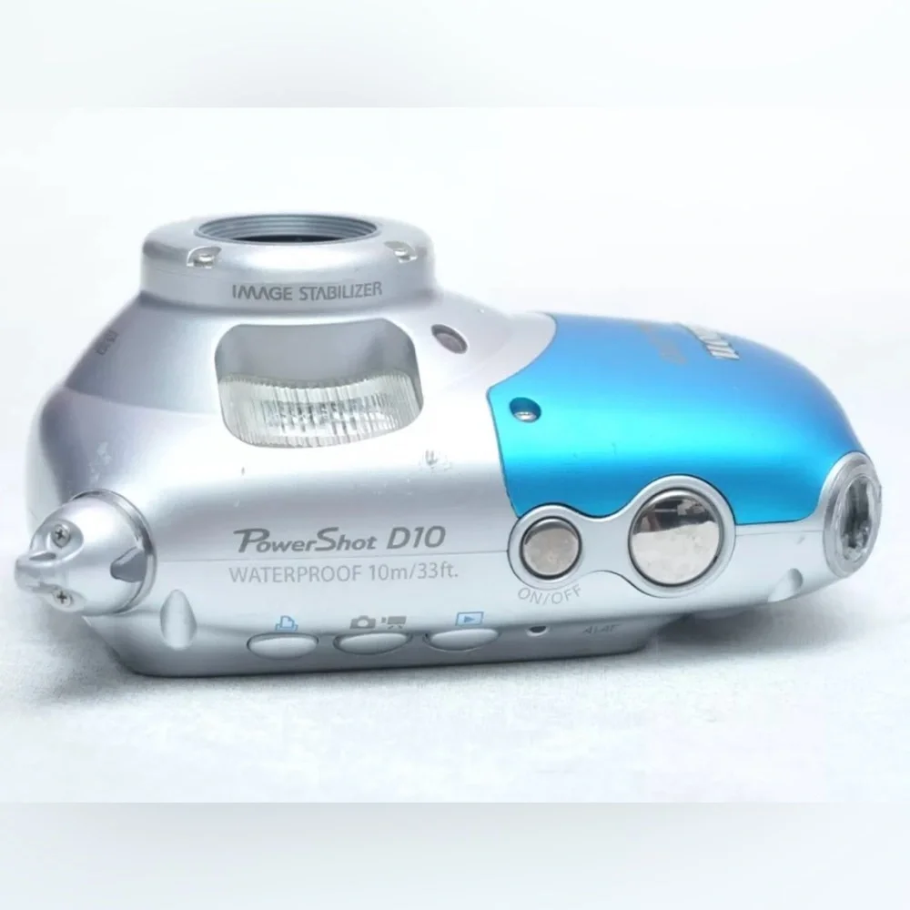 Canon Blue Underwater Photography Camera Near Mint Tested Working Conditions